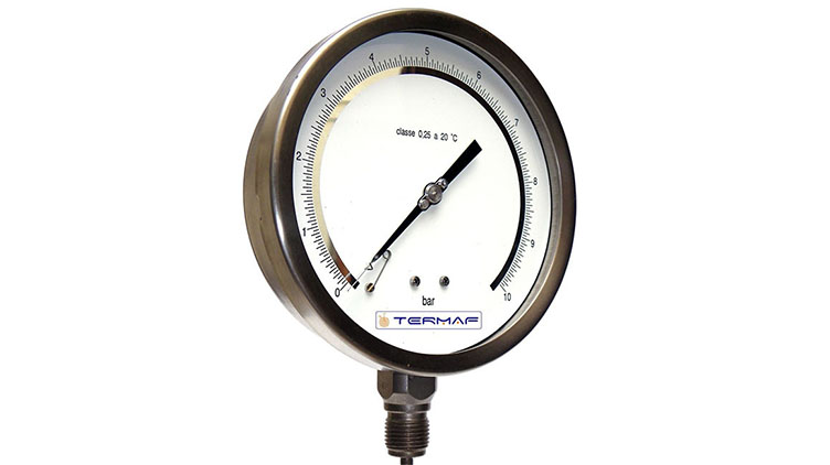 實(shí)驗(yàn)室壓力表 DN 100/150 等級 0,25%-意大利TERMAF